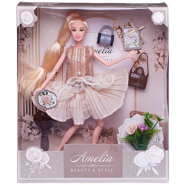 Кукла ABTOYS Amelia Современный шик PT-01614 с аксессуарами 30 см